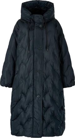 TOMBOY Donsjas met capuchon en borduurwerk - Groen