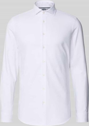 Jake*s Super Slim Fit Businesshemd aus Baumwoll-Mix in Weiss, Größe 35/36