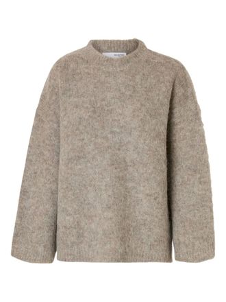 Selected Maglione con scollo rotondo - Toni neutri