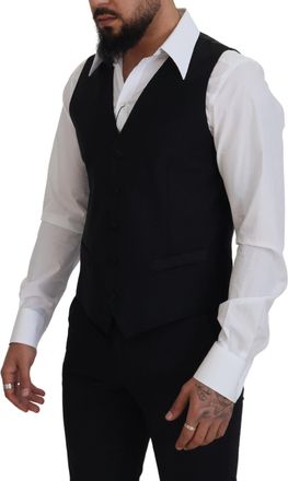 Dolce & Gabbana Virgin Wool Vest - Black