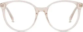 Celine Transparent Rose Glitter Eyeglasses - Rose