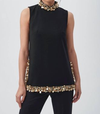 Trina Turk Wonderous Top In Black