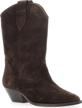 Isabel Marant Womens Ankle Boots Duerto Brown Suede