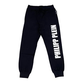 Philipp Plein Black Slim Fit Kids Trousers - male - Philipp Plein - Sweatpants - Black - 6 Y - Kids