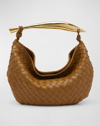 Bottega Veneta Sardine Leather Top-Handle Bag