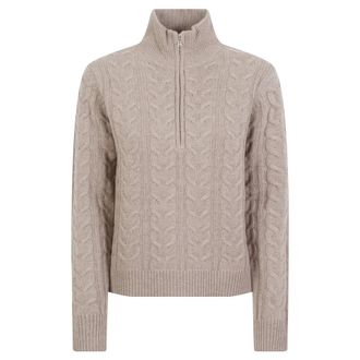 Max Mara Libero Trui - Dames - Truien - Beige - Maat: S Zijde