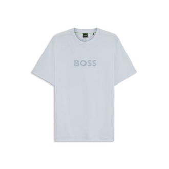 BOSS Cotton-jersey T-shirt with golf-inspired logo