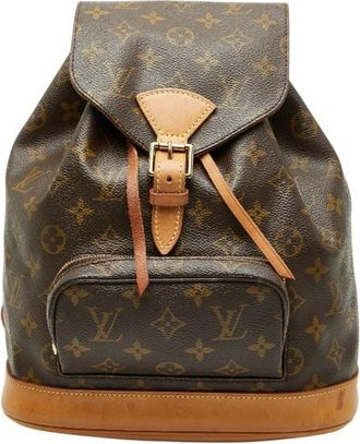 Louis Vuitton Brown Pvc Leather Backpack (Pre-Owned)