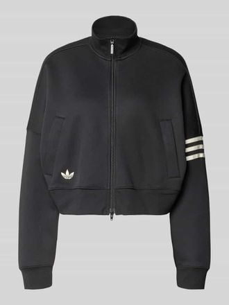 adidas Originals Regular Fit Sweatjacke aus Baumwoll-Mix in Black, Gr&ouml;&szlig;e XS