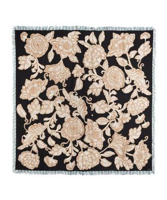 Echo Block Floral Oversized Silk Square in Black at Nordstrom