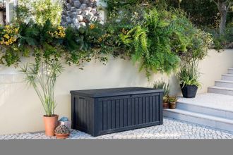 Keter Rockwood Storage Box in Brown