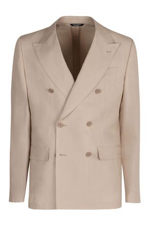 Dolce & Gabbana Mens Linen Jacket - Tan - Size EU 50 (Mens)