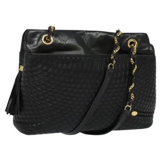 Bally Tweedehands leren schoudertassen - Dames - Pre-owned - Zwart - Maat: ONE Size Leer