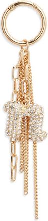 Chelsea28 Pav&eacute; Crystal Inital Bag Charm in N- Clear- Gold at Nordstrom