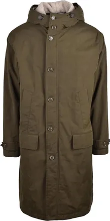 Aspesi Green Quilted Parka