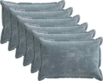 vidaXL Funda De Almohada 6 Uds. Houten Azul Claro 50 X 75 Cm Vidaxl