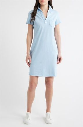 Frank & Eileen Lauren Cotton Polo Dress in Dive Blue at Nordstrom, Size X-Small