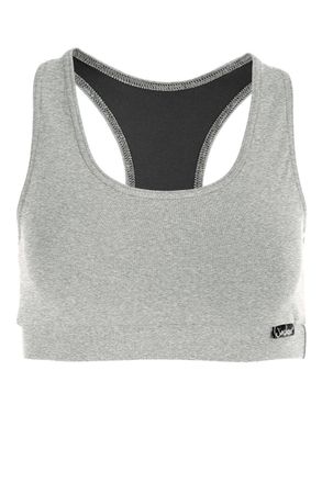 Winshape Sport-Bustier WINSHAPE WVR1, Damen, Gr. XL, grau (grau melange), Obermaterial: 90% Baumwolle, 10% Elasthan, BHs Sport-Bustier