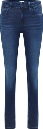 Mustang Skinny-fit-Jeans MUSTANG Damen Style Shelby Skinny, Damen, Gr. 25, L&auml;nge 32, blau (682 mittelblau), Denim/Jeans, 78% Baumwolle, 10% Lyocell, 9% Elasto