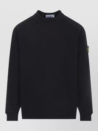 Stone Island cotton sweatshirt double collar raglan sleeves