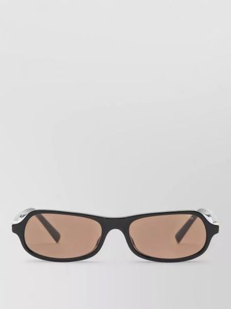 Miu Miu rectangular sunglasses gold tone detail design