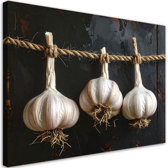 Feeby Cuadro En Lienzo, Verduras Con Ajo Seco, 120x80
