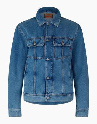 Diesel Mens Mens D Barcy Denim Jacket - Blue - Size: Regular/34