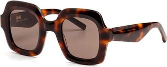 Kaleos Harwood 003 Zonnebril - Dames - Zonnebrillen - Bruin - 48 MM - Accessoires