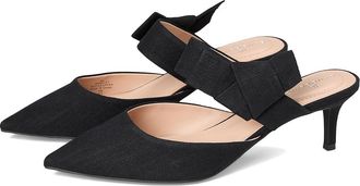 Bandolino Millie High Womens Heels Black Linen : 6.5 M, Synthetic/Textile