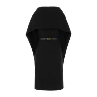 Ferragamo Dames, Jurken, Zwart, Maat: 2XS Wol