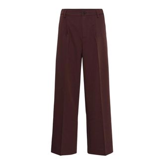 Kaffe Pantaloni Larghi - - Trousers - Donna - Marrone - XL