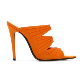 Saint Laurent Emilie 110 San - Dames - Schoenen - Oranje - Maat: 38 EU Zijde