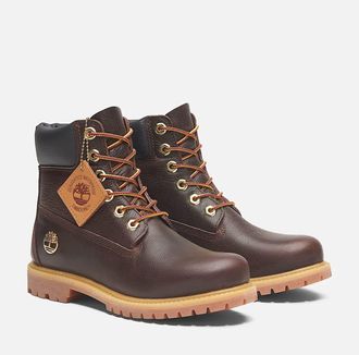 Timberland Premium Espresso 6 Inch Leather Womens Dark Brown/Black Boots - Size UK 4