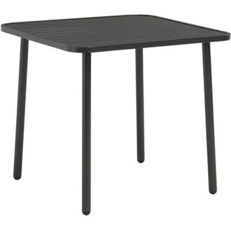 vidaXL Furniture Limited - Mesa De Jard&iacute;n De Acero Gris Oscuro 80x80x72