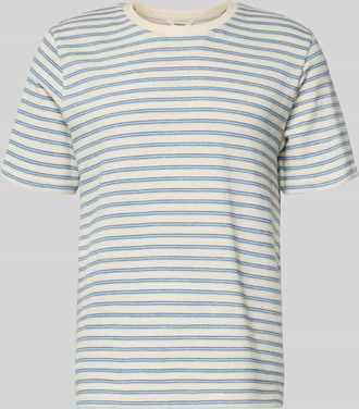 Selected Regular Fit T-Shirt aus Baumwoll-Mix Modell KEVIN in Blau, Gr&ouml;&szlig;e XXL