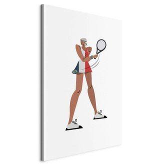 OEM Imagen - Jugador De Tenis Con Raqueta Sobre Fondo Claro - Ilustraci&oacute;n