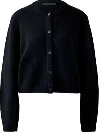 Oui Ilaya Cardigan - Dames - Vesten - Zwart - L - Wol - Truien & Vesten
