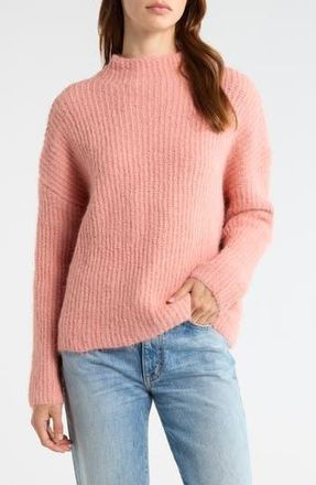 All in Favor Mock Neck Sweater in Mauve at Nordstrom Rack, Size X-Small