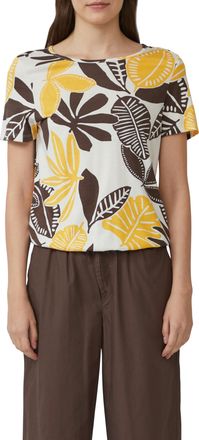 s.Oliver Print-Shirt im O-Shape mit Cut-out