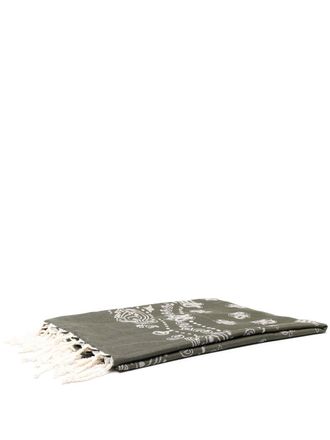 MC2 Saint Barth bandana print beach towel - unisex - Cotton - One Size - Green