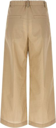 Brunello Cucinelli Womens Beige Cotton Casual Pants