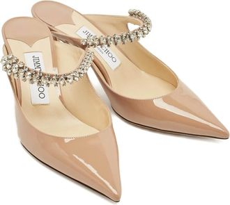 Jimmy Choo London Mules Bing con cristalli - Toni neutri