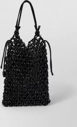 Staud na beaded beach bag