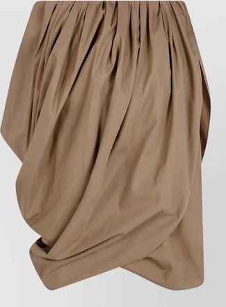 Chlo&eacute; mid length asymmetrical skirt draped design