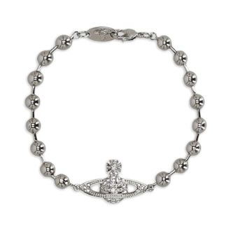 Vivienne Westwood Thames Mini Bas Relief Bracelet - female - Vivienne Westwood - Bracelets - White - ONE SIZE - Accessories