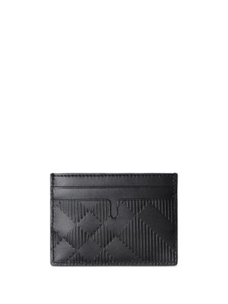 Burberry Portacarte a quadri - Nero