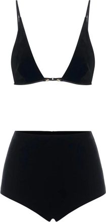 Elisabetta Franchi Ondergoed, Dames, Zwart, M, Triangle Bh en Short Set