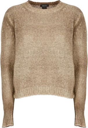 Avant Toi Jersey de Cachemira con Ribete - Knitwear - Mujer - Marr&oacute;n - S