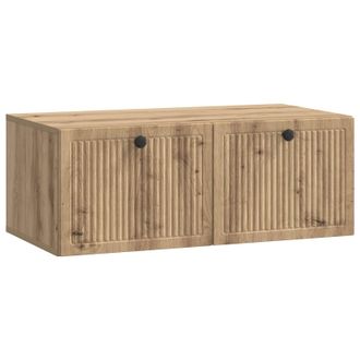 vidaXL Mueble Para Tv De Pared Roble Artesanal 78,5 X 41 X 30 Cm Vidaxl