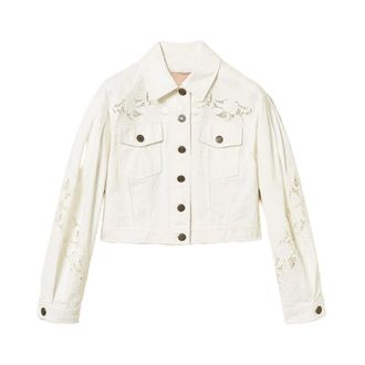Twinset Dames, Jassen, Wit, Maat: L Katoen